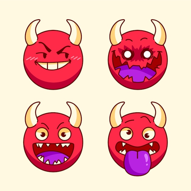 Ilustração de emoji de chifres