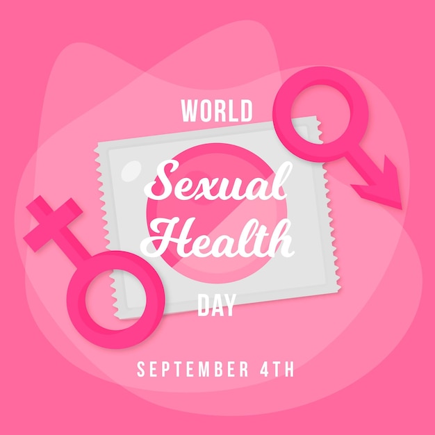Ilustração de evento do dia mundial da saúde sexual
