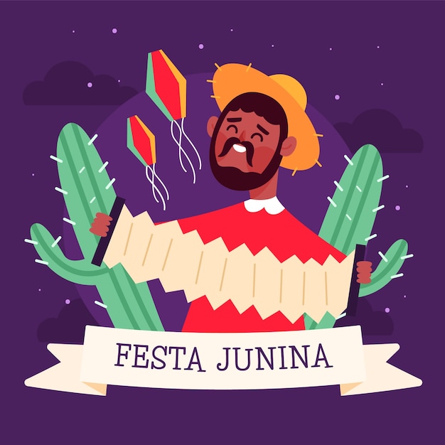 Ilustração de evento festa junina