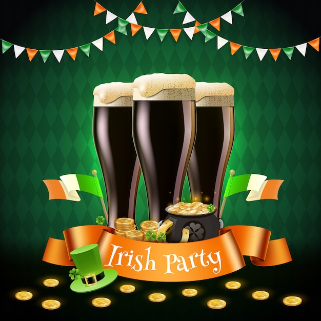 Ilustração de festa irlandesa de saint patrick