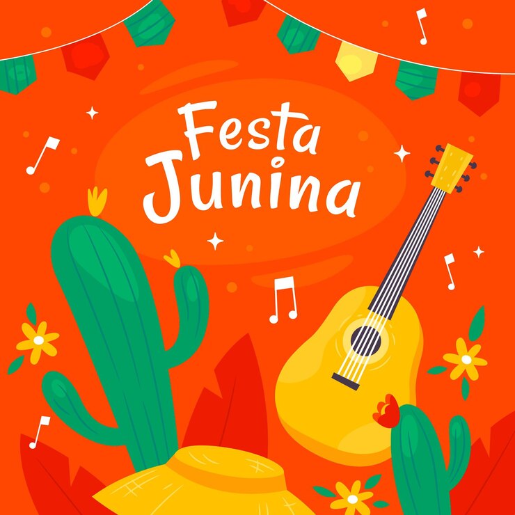 Vetor grátis ilustração de festa junina desenhada à mão