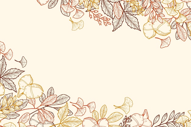 Ilustração de festival de colheita desenhada à mão
