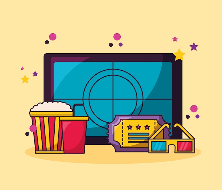 Vetor grátis ilustração de filme de cinema