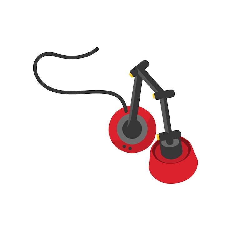 Vetor grátis ilustração, de, fones, ícone