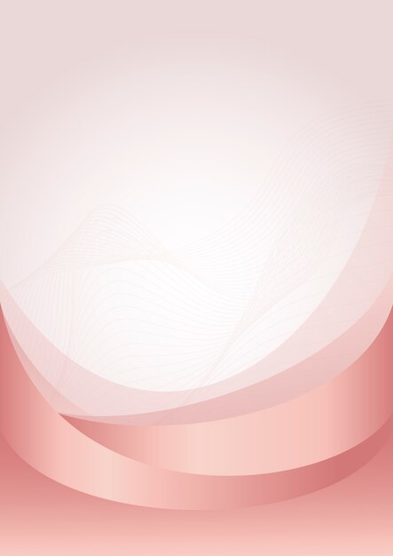 Ilustração de fundo abstrato onda rosa