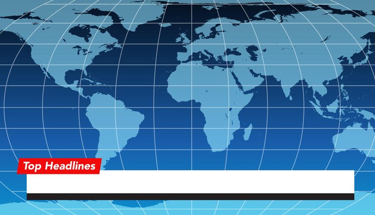 Vetor grátis ilustração de fundo da transmissão global de notícias