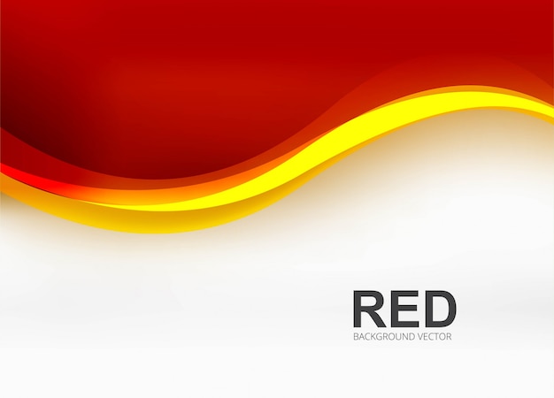 Vetor grátis ilustração de fundo moderno onda de negócios vermelho