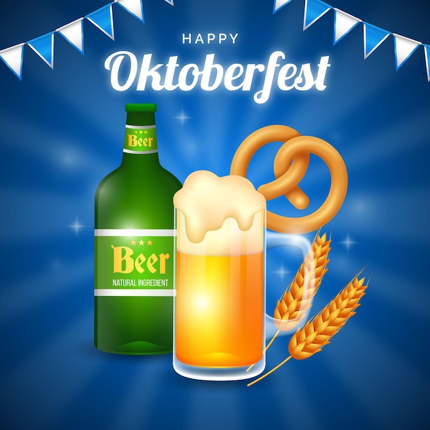 Vetor grátis ilustração de gradiente oktoberfest