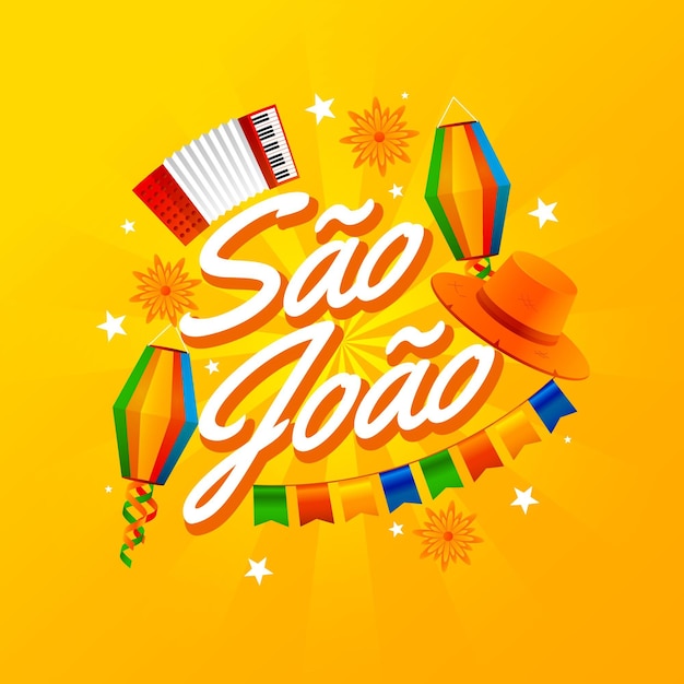 Ilustração de gradiente são joao