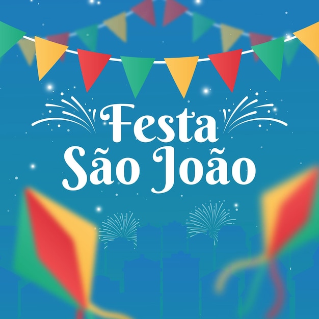 Ilustração de gradiente são joao