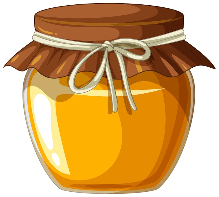 Vetor grátis ilustração de jar doce de mel