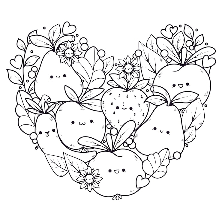 Vetor grátis ilustração de kawaii desenhada à mão.