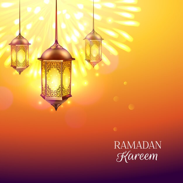 Ilustração de lanterna do Ramadã