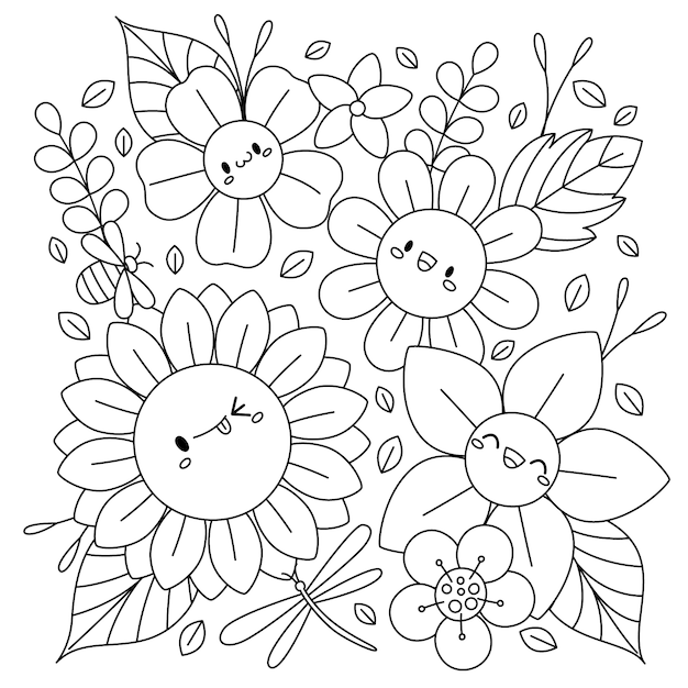 FREE! - Desenho da Primavera para Colorir