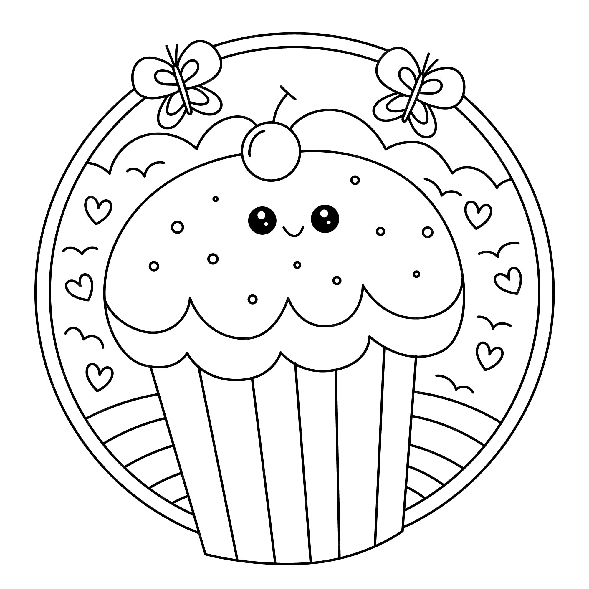 Baixar Vetor De Desenhos De Livros Para Colorir De Doces Kawaii