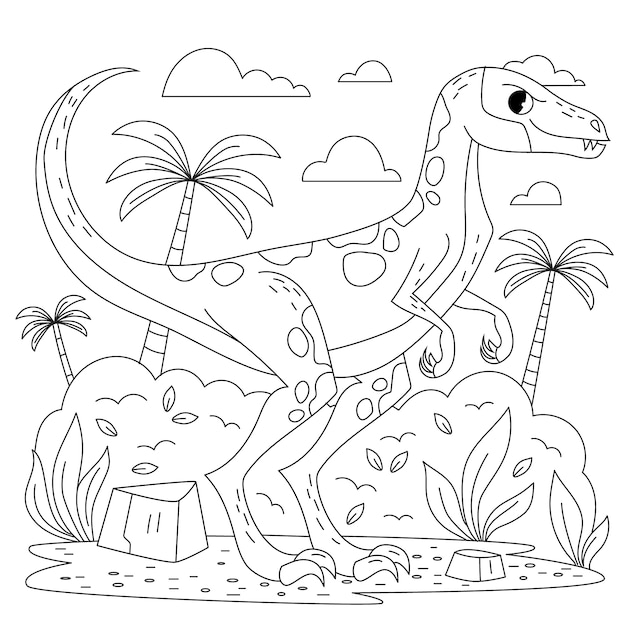 Download grátis: dinossauros para colorir