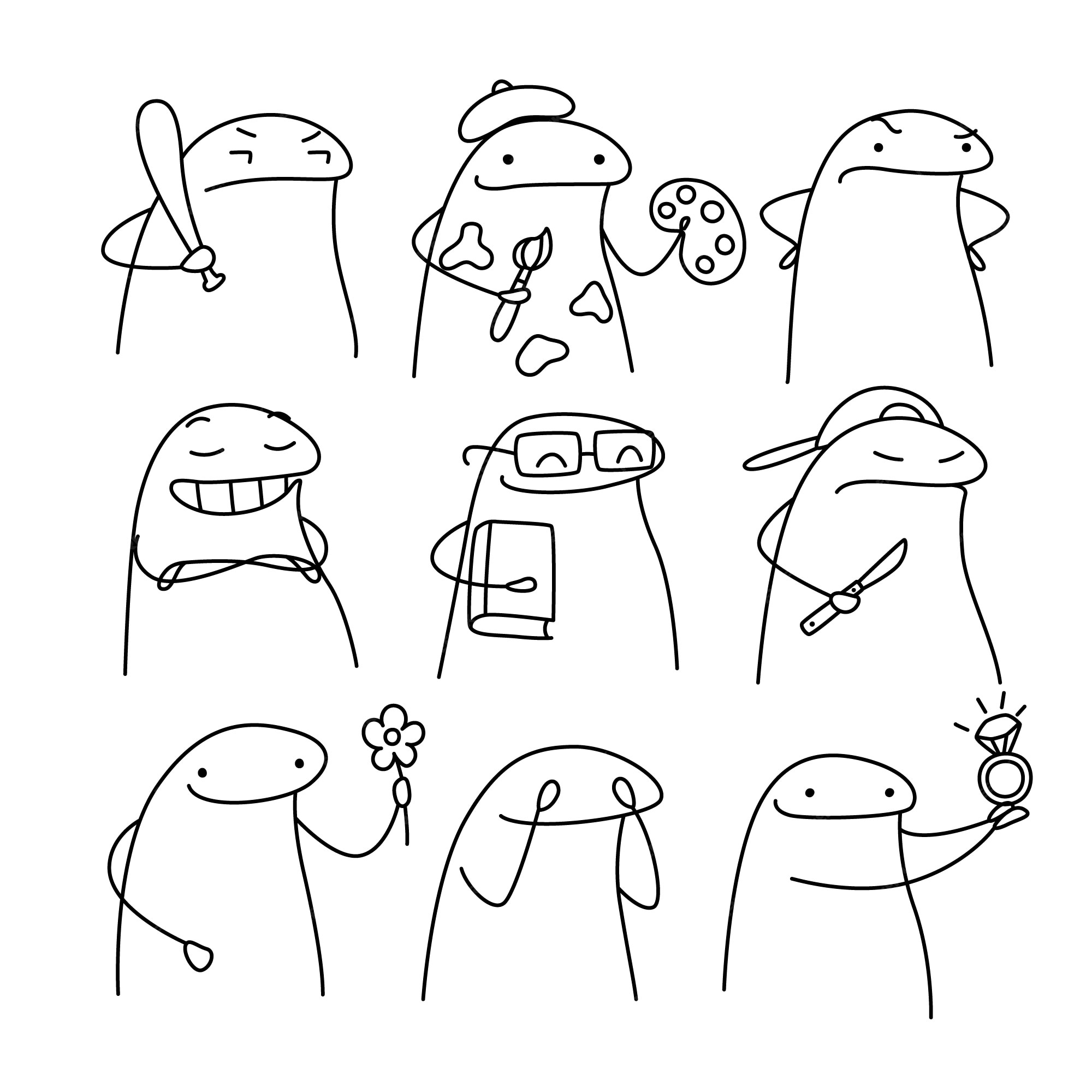 Flork PNG - Imagens PNG  Png, Ideias para canecas, Desenho de cachorro