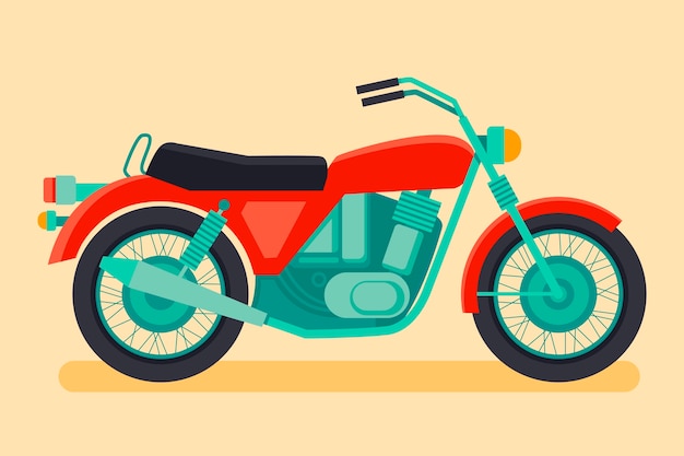 Mini tração do moto ilustração do vetor. Ilustração de vetor - 126139191