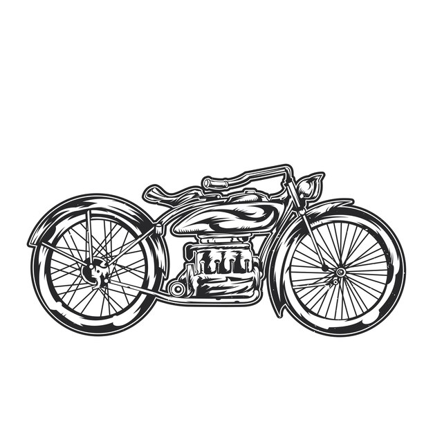 Ilustração de motocicleta
