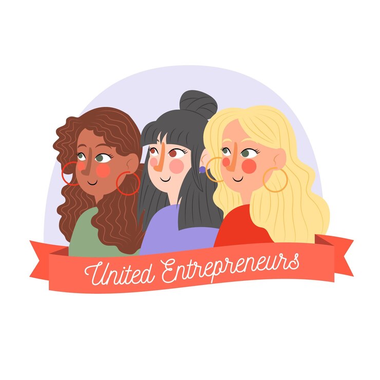 Vetor grátis ilustração de mulheres empresárias confiantes desenhada à mão livre