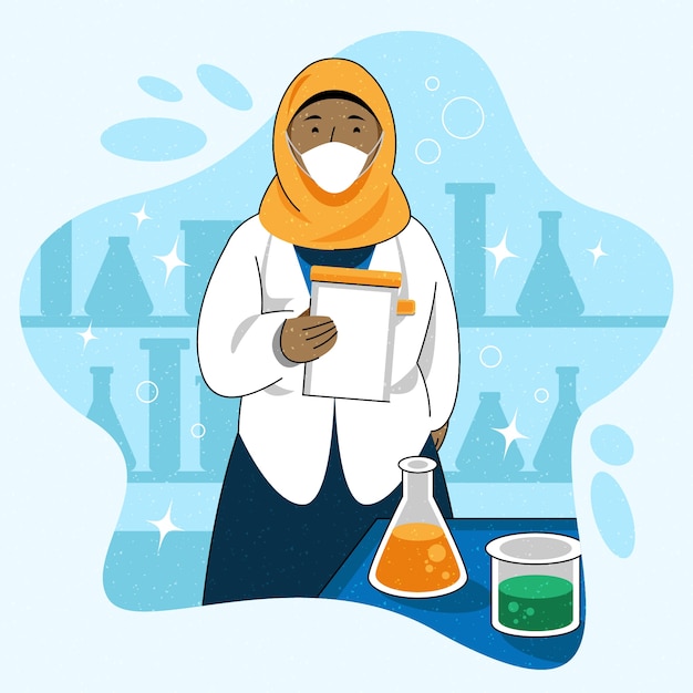 Vetor grátis ilustração de mulheres muçulmanas empoderadas