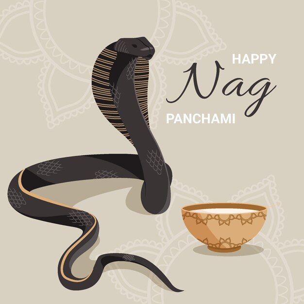 Ilustração de Nag panchami