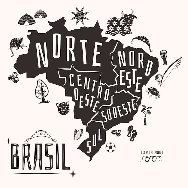 Ilustração de nordestino desenhada à mão