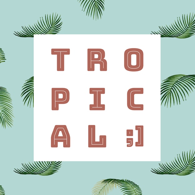 Ilustração de padrão de verão tropical