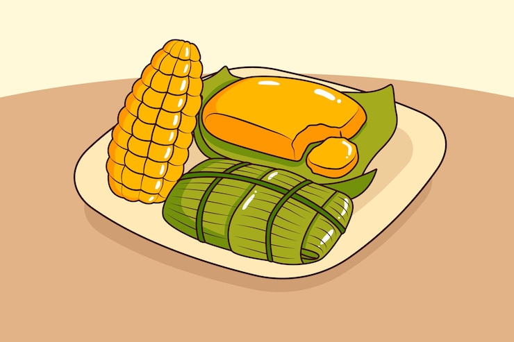 Vetor grátis ilustração de pamonha desenhada a mão