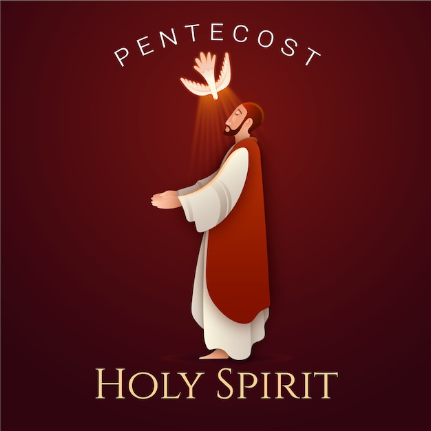 Ilustração de pentecostes gradiente