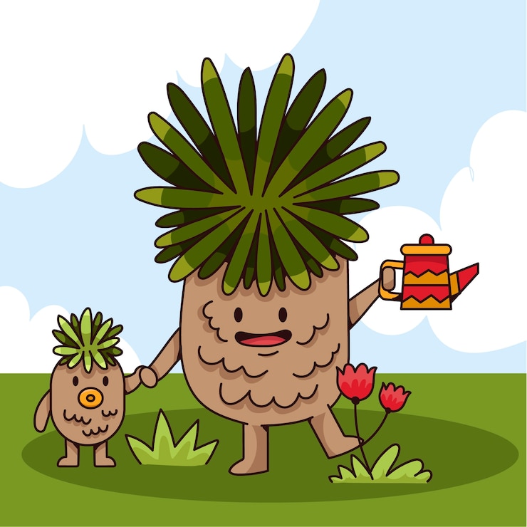 Vetor grátis ilustração de personagem frailejon desenhada de mão
