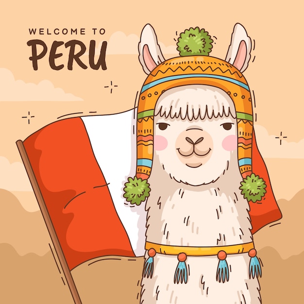 Vetor grátis ilustração de peru desenhada de mão