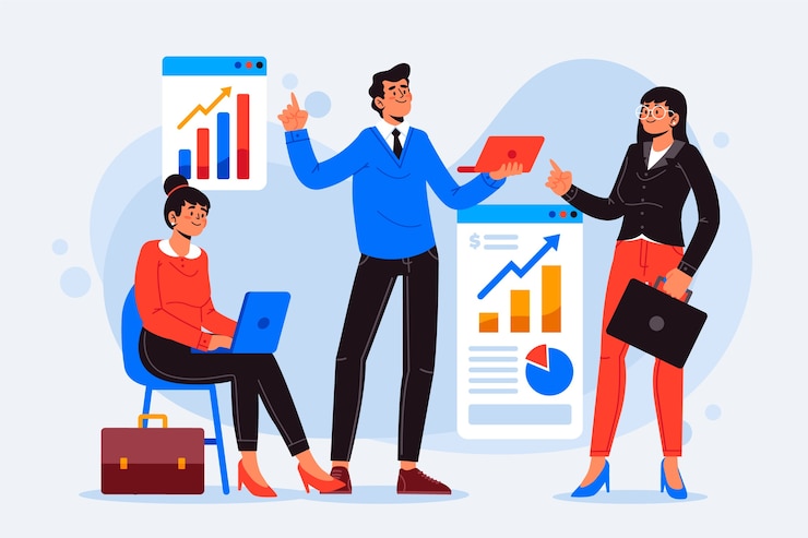 Vetor grátis ilustração de pessoas de negócios
