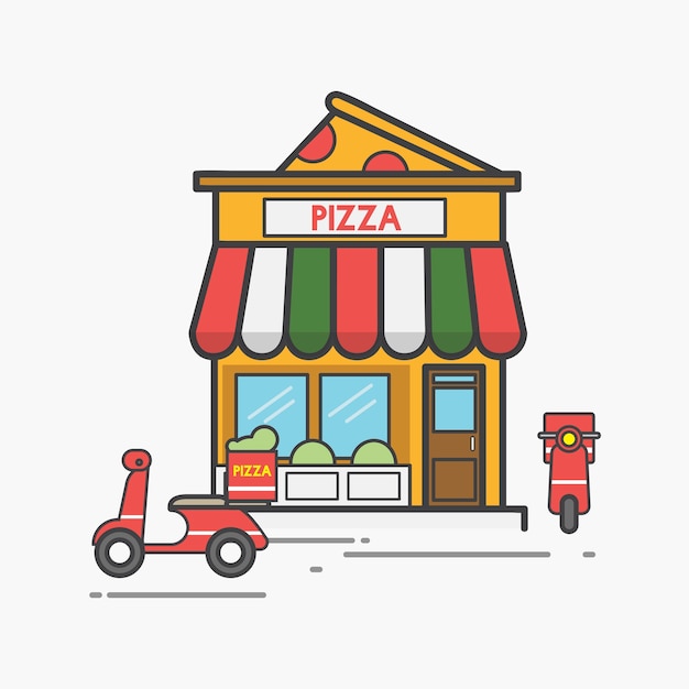 Vetor grátis ilustração, de, pizza, vetorial, jogo