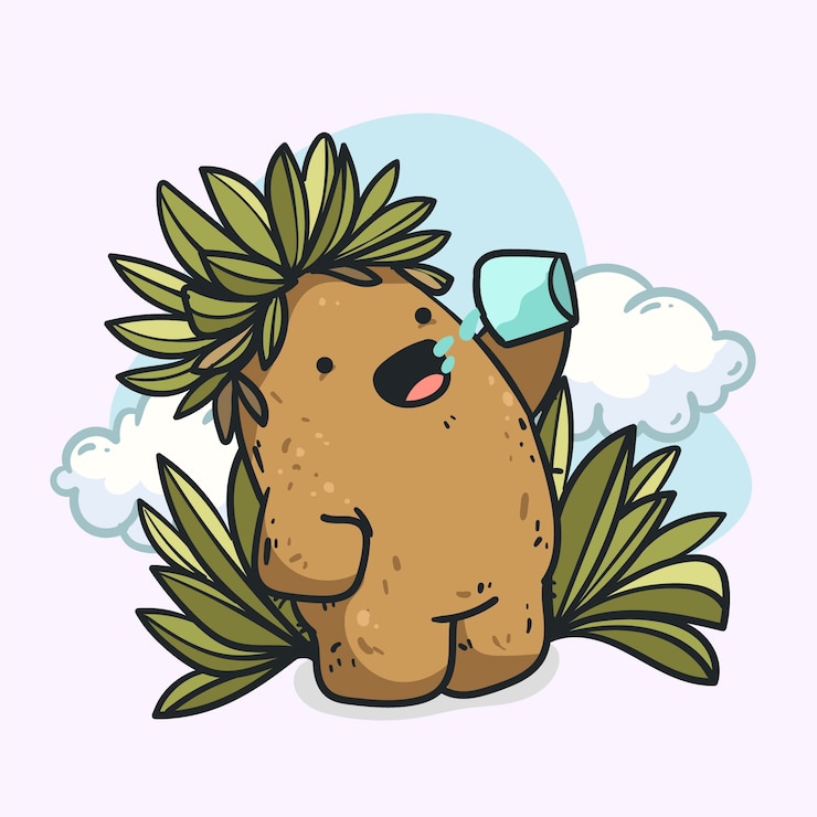 Vetor grátis ilustração de planta frailejon de design plano