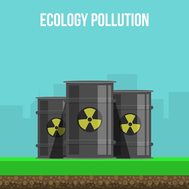 Vetor grátis ilustração de poluição ambiental