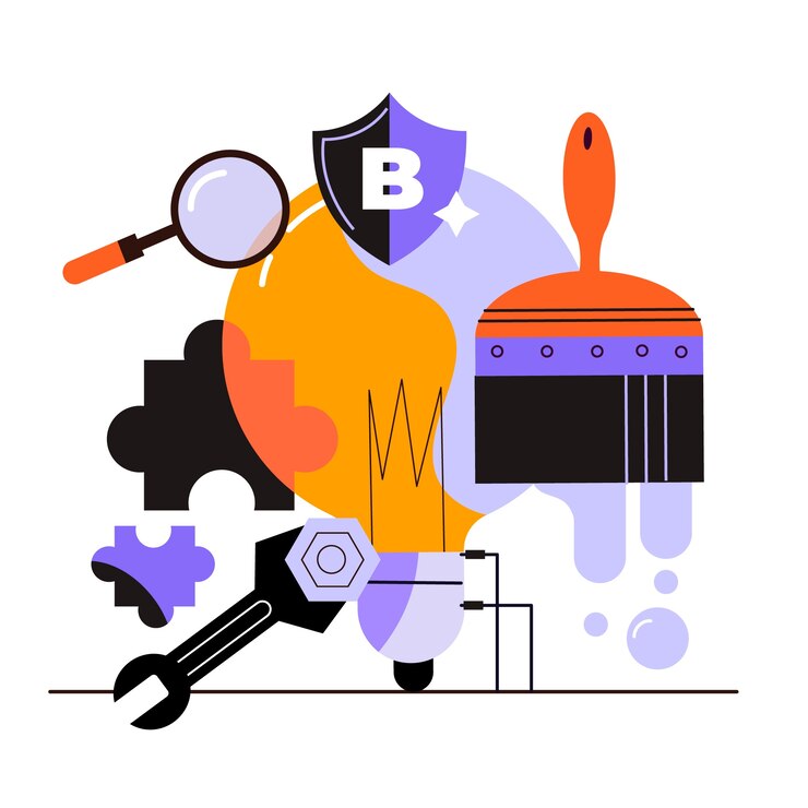 Vetor grátis ilustração de rebranding de design plano