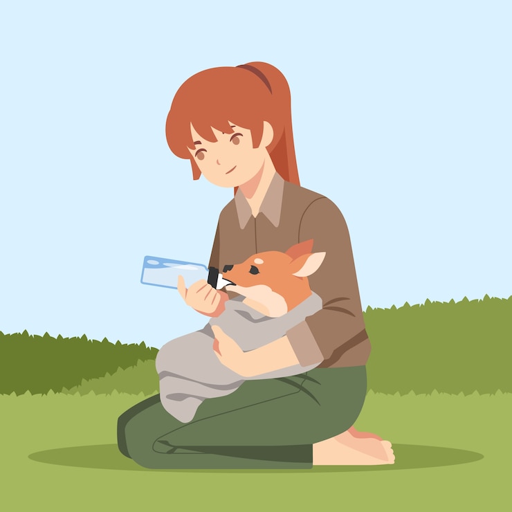 Vetor grátis ilustração de resgate de animais desenhados à mão