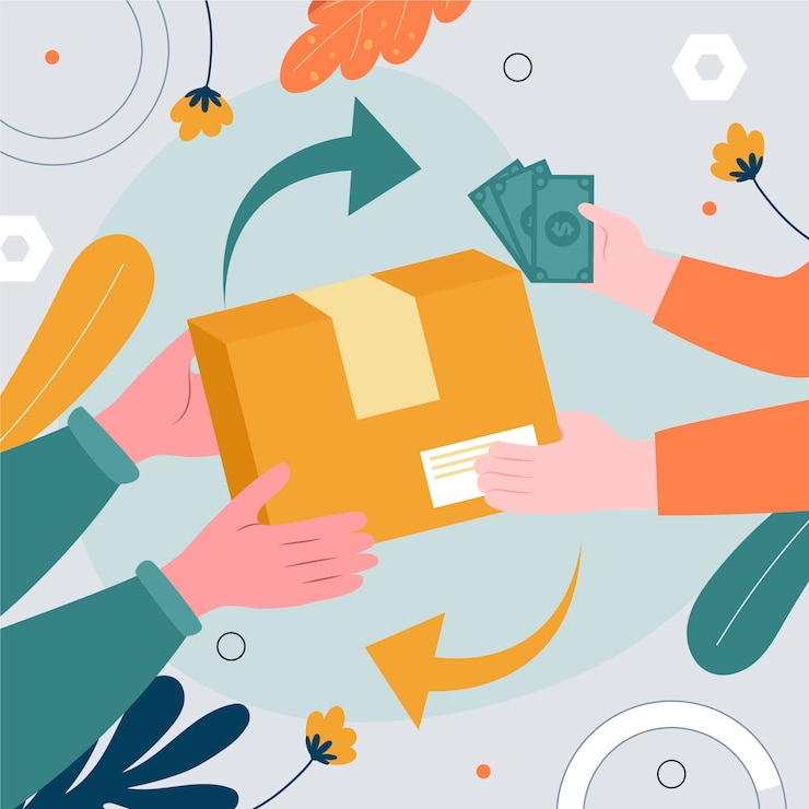 Vetor grátis ilustração de revendedor de design plano