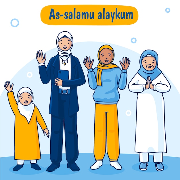 Ilustração de salam de design plano desenhado à mão