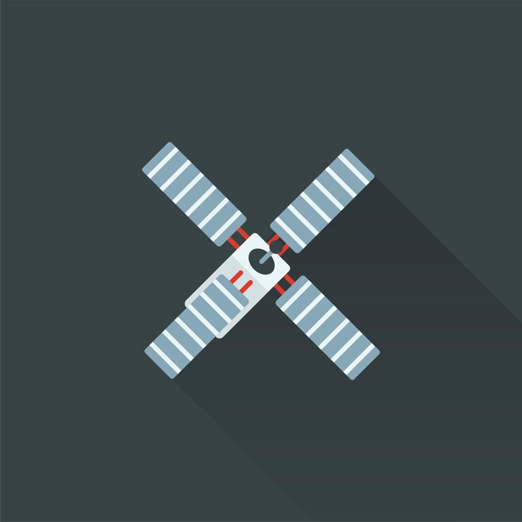 Vetor grátis ilustração de satélite