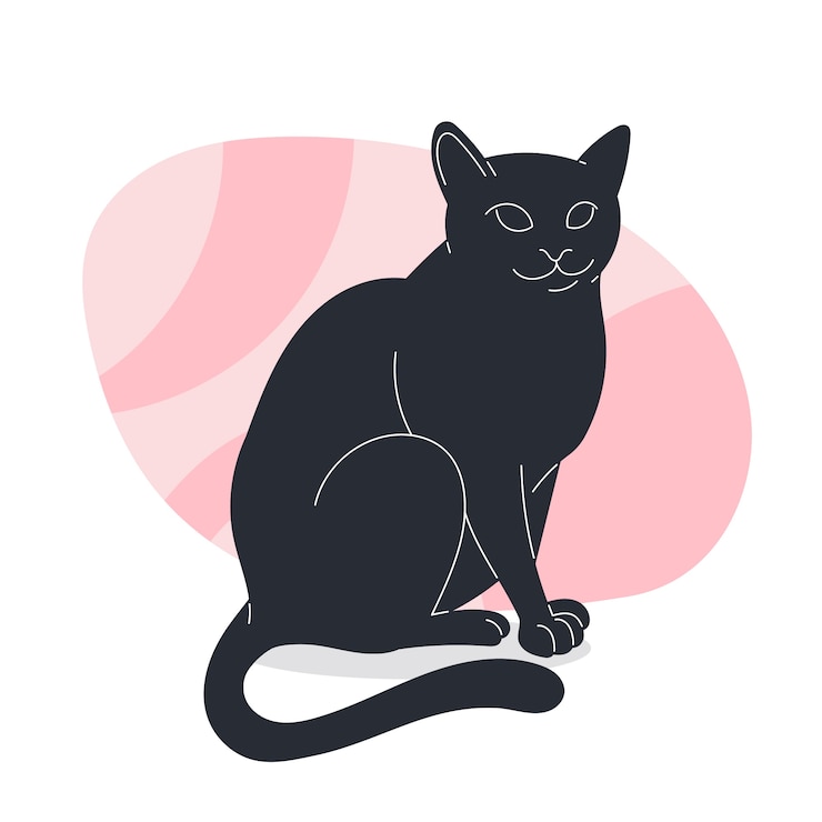 Vetor grátis ilustração de silhueta animal desenhada de mão