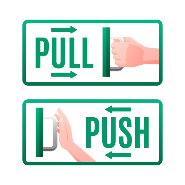 Ilustração de sinal push pull gradiente