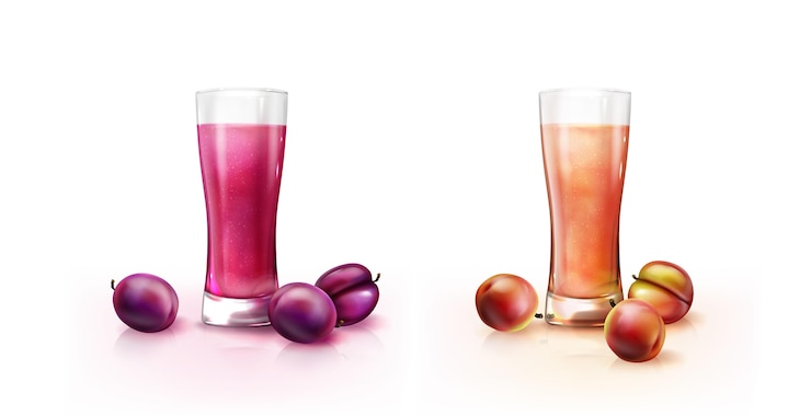 Vetor grátis ilustração de smoothies realistas em copo de liquidificador