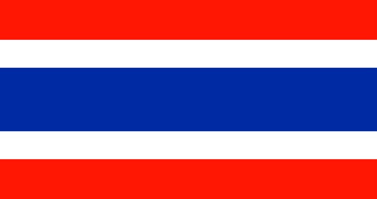 Vetor grátis ilustração, de, tailandia, bandeira