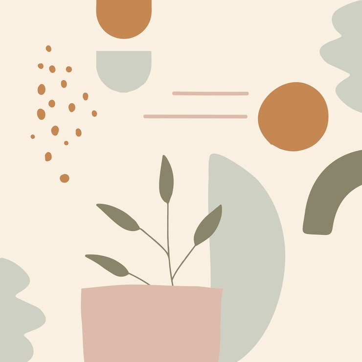 Vetor grátis ilustração de tons de terra macia de design plano