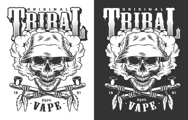 Ilustração de vestuário vaping