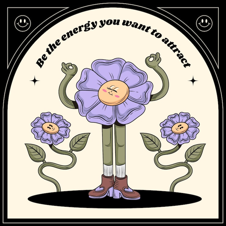 Vetor grátis ilustração de vibrações positivas desenhadas à mão