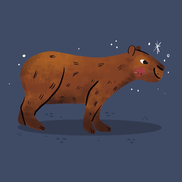 fofa ilustração do capivara com desapontado mão gesto meme. capivara  ilustração mascote. 28272459 Vetor no Vecteezy