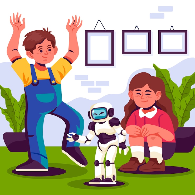 Vetor grátis ilustração desenhada à mão gen alpha